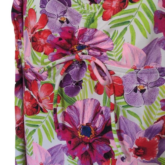 Lands' End tropical halter tankini top - Picture 2 of 5